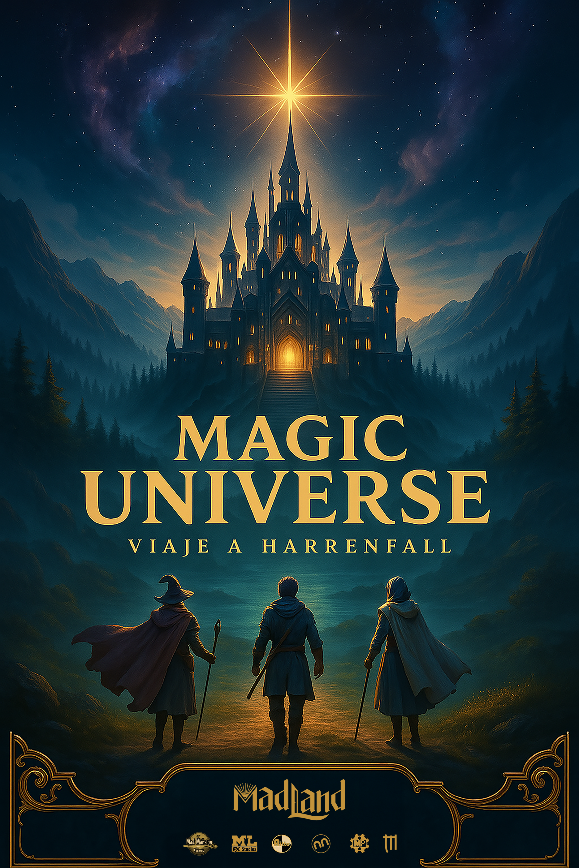 Cartel oficial de Magic Universe - Viaje a Harrenfall